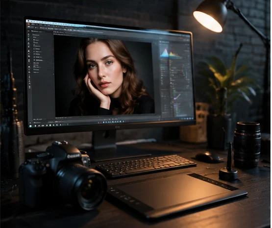 استودیو ویرایش عکس حرفه‌ای طراحی‌شده توسط دانیال مرادی